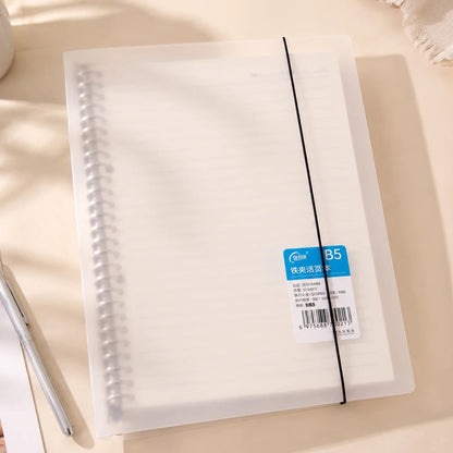 Transparent Plastic Ring Binders With Elastic Closure