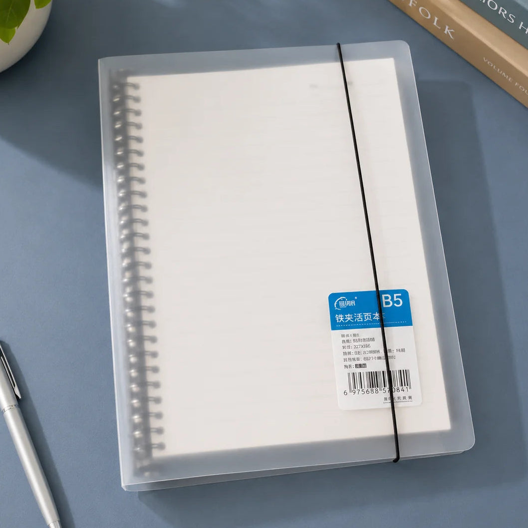 Transparent Plastic Ring Binders With Elastic Closure