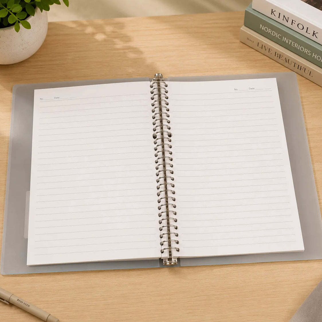 Transparent Plastic Ring Binders With Elastic Closure
