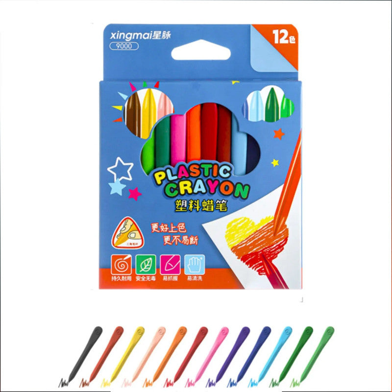 Children Plastic Washable Crayons