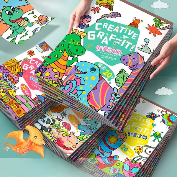 Children's Paper Handmade Crafts Magic Coloring And Drawing Book
