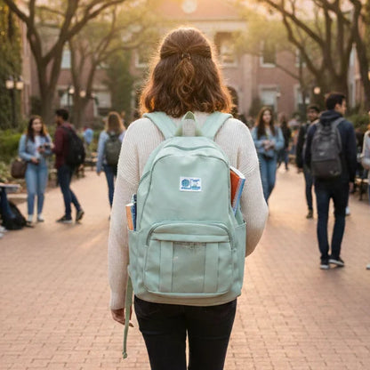 Classic Casual Backpack with Front Pocket