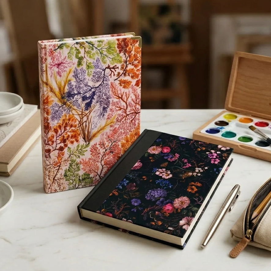 Classic Vintage Floral  Blank Page Journal