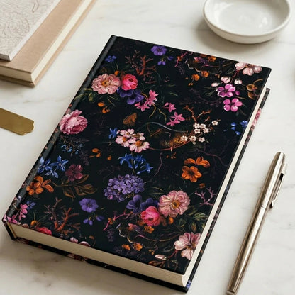 Classic Vintage Floral  Blank Page Journal