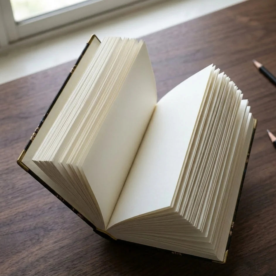 Classic Vintage Floral  Blank Page Journal