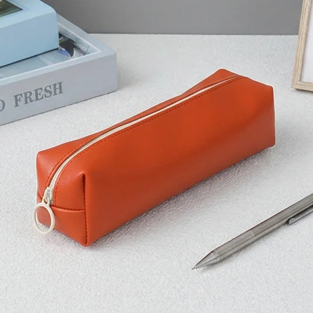 Classic PU Leather Stationery Case