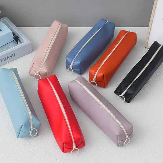 Classic PU Leather Stationery Case