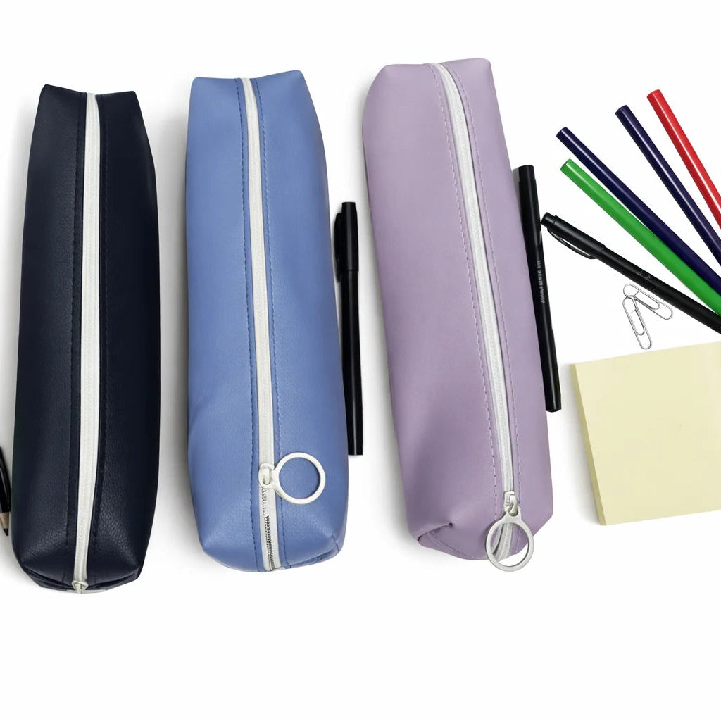 Classic PU Leather Stationery Case