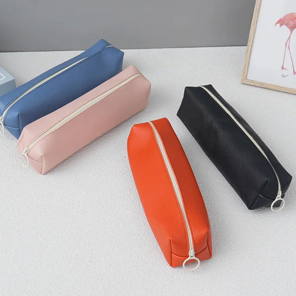 Classic PU Leather Stationery Case