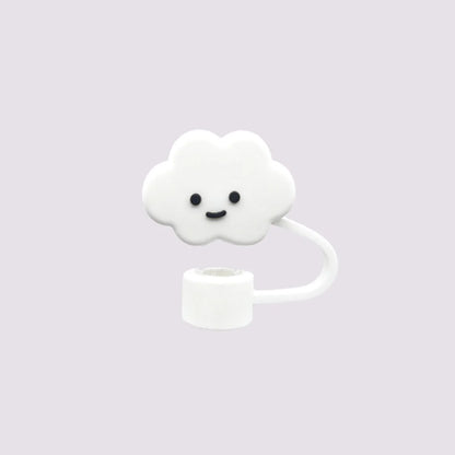 Cloudy Cuties Silicone Straw Cover