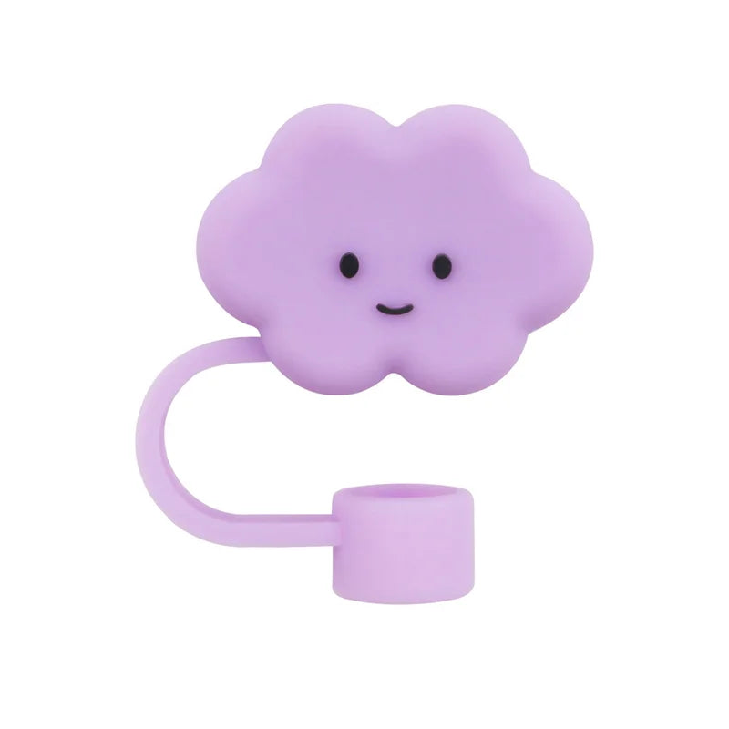 Cloudy Cuties Silicone Straw Cover