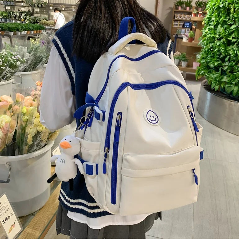 Cloudy Smile School Backpack