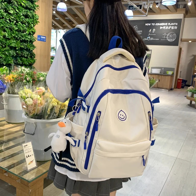 Cloudy Smile School Backpack