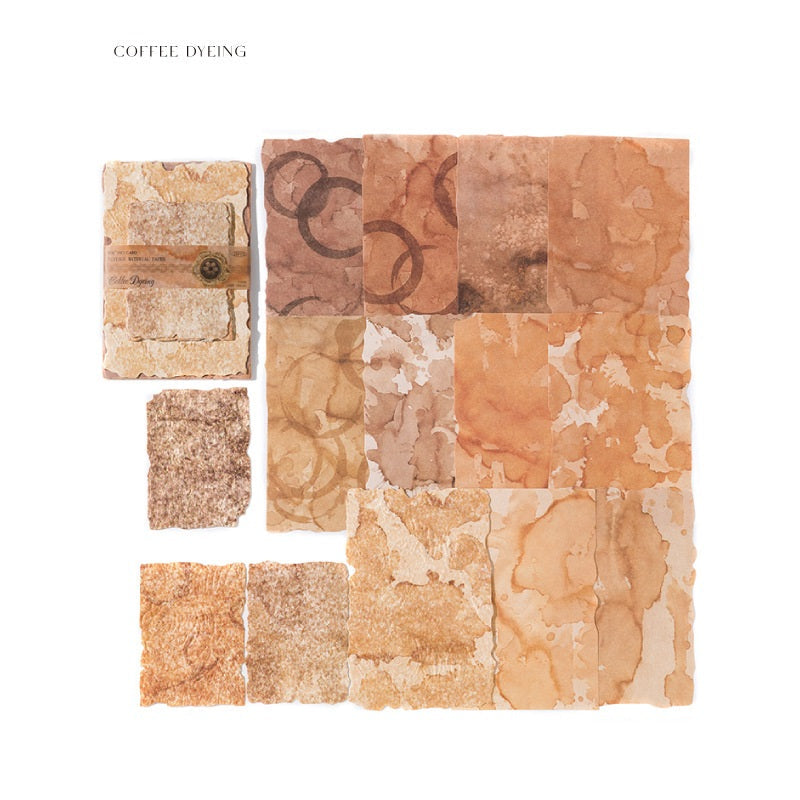 Retro Material Paper Light and Shadow Series DIY Decorative Sheet