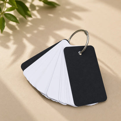 Color Flash Cards With Metal Binder Rings