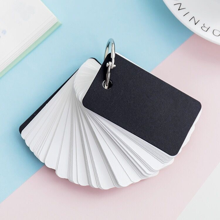 Color Flash Cards With Metal Binder Rings – thepaperworm