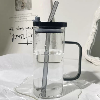 Colorful Square Plastic Cup with Handle
