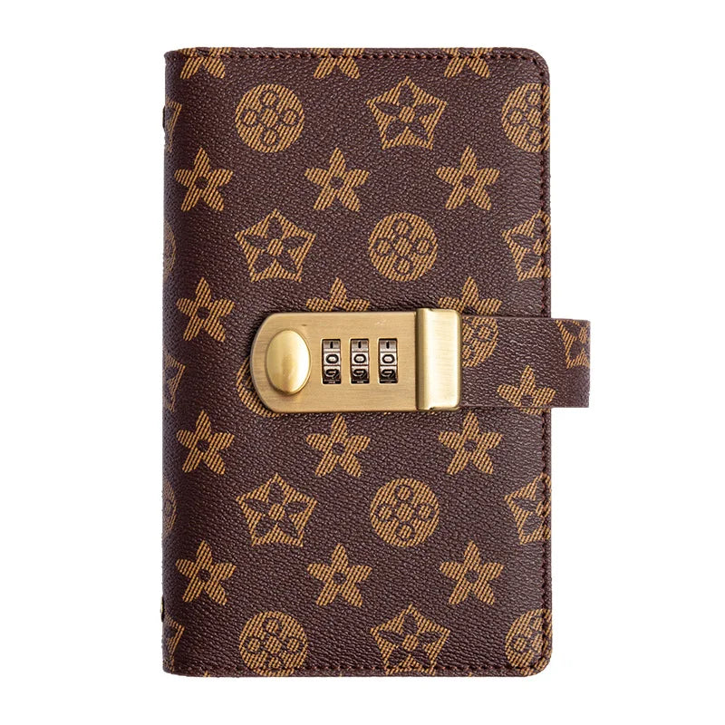 PU Leather Currency Book with Password Lock