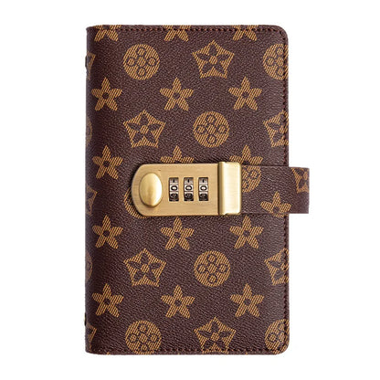 PU Leather Currency Book with Password Lock