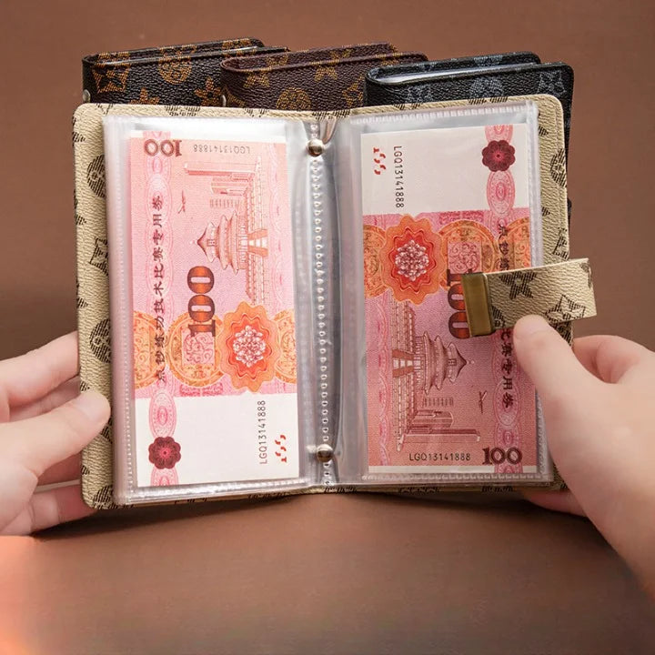 PU Leather Currency Book with Password Lock