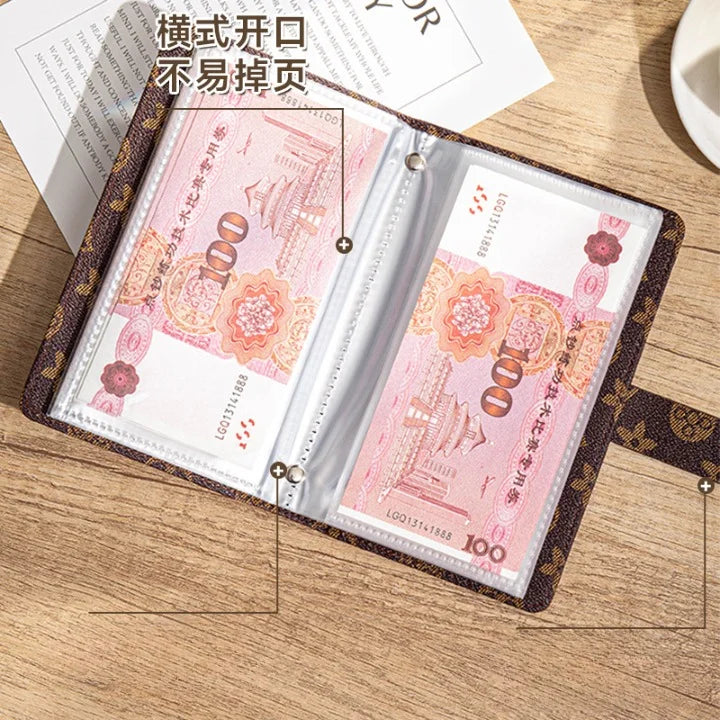 PU Leather Currency Book with Password Lock