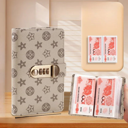 PU Leather Currency Book with Password Lock