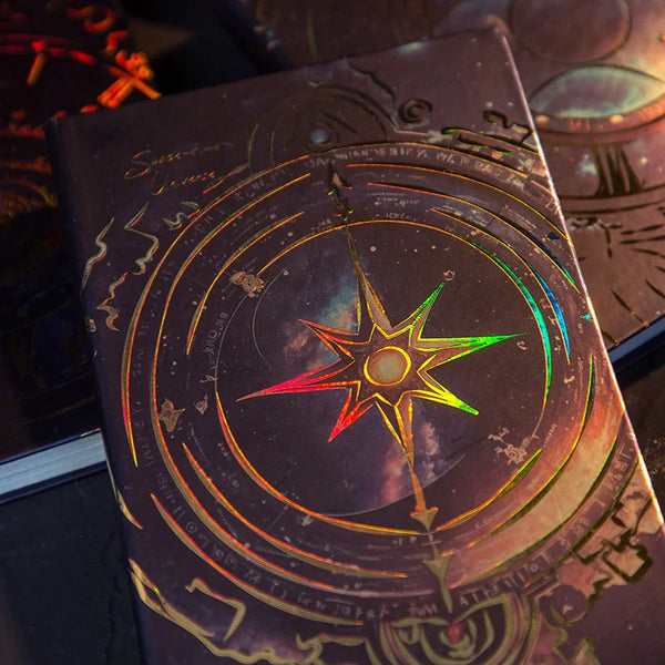 Cosmic Clock Retro Hardcover Journal