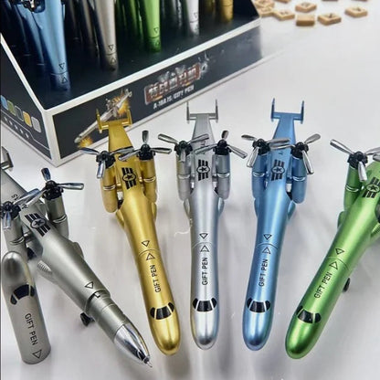 Creative Aircraft-Shaped Retractable Ballpoint Pen