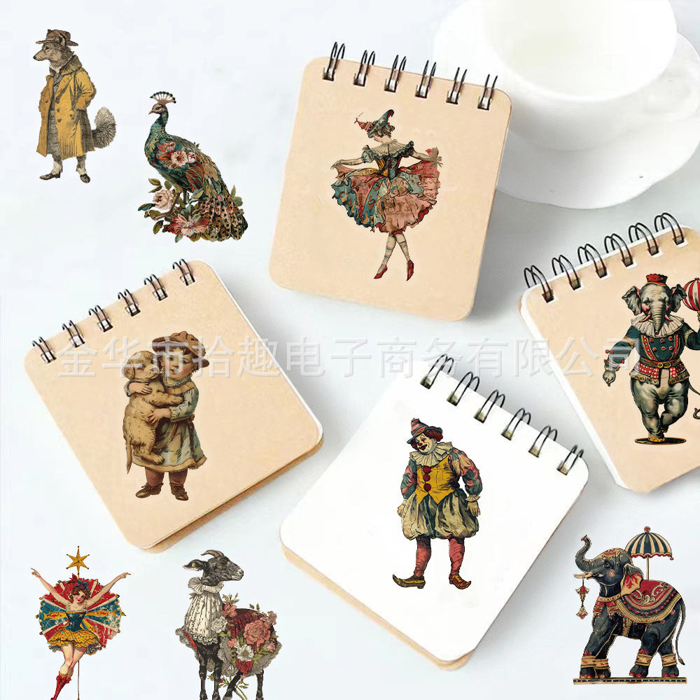 Creative Victorian-era PET transparent Sticker.