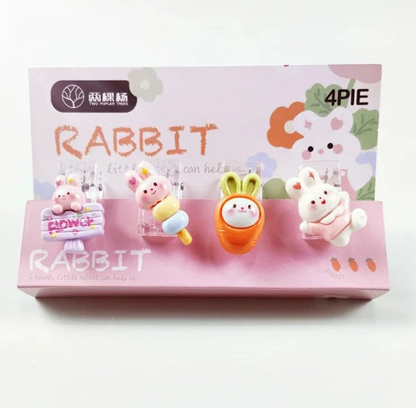 Crystal Photo Paper Clips - Rabbit