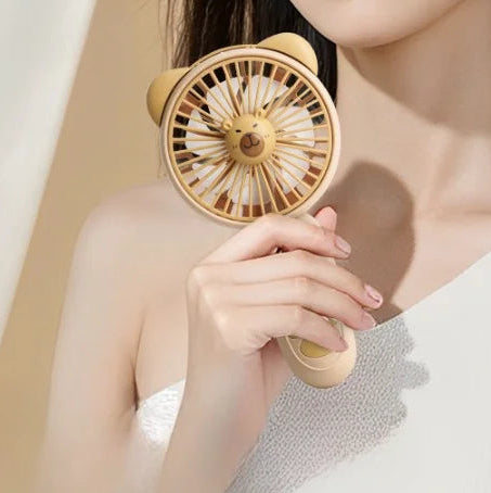 Bear Portable Rechargeable Mini Fan with Light