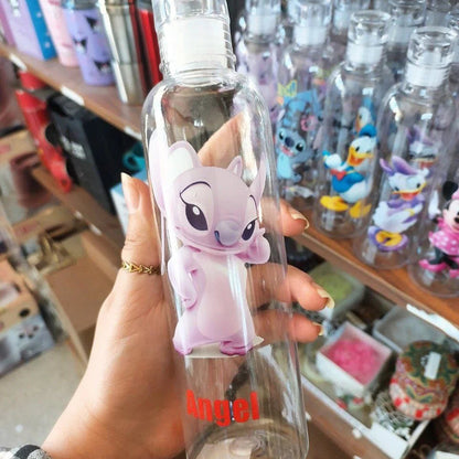 Cartoon Printed Transparent Water Bottle