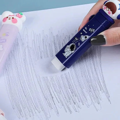 Cute Cartoon Retractable Pull n Push Eraser
