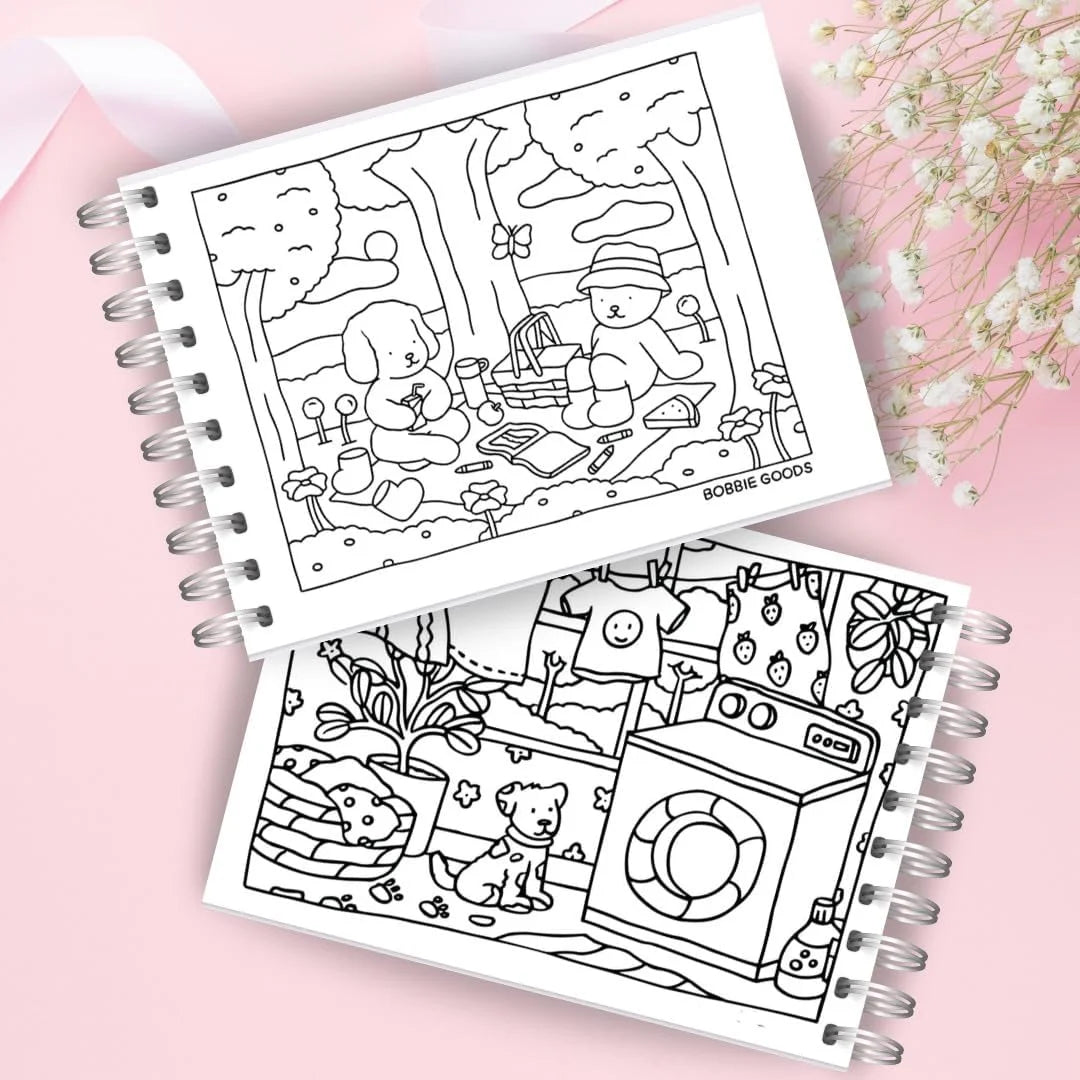 Landscape Coil Coloring Book
