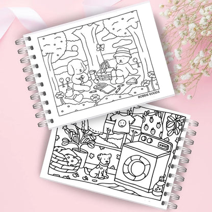 Landscape Coil Coloring Book