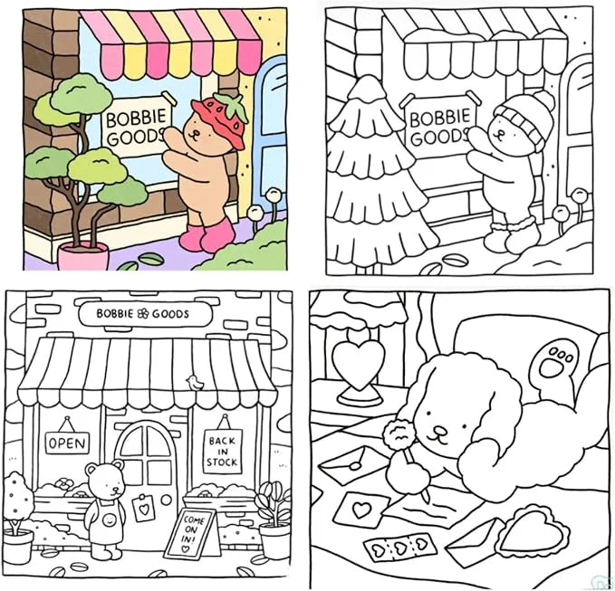 Landscape Coil Coloring Book
