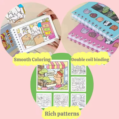 Landscape Coil Coloring Book