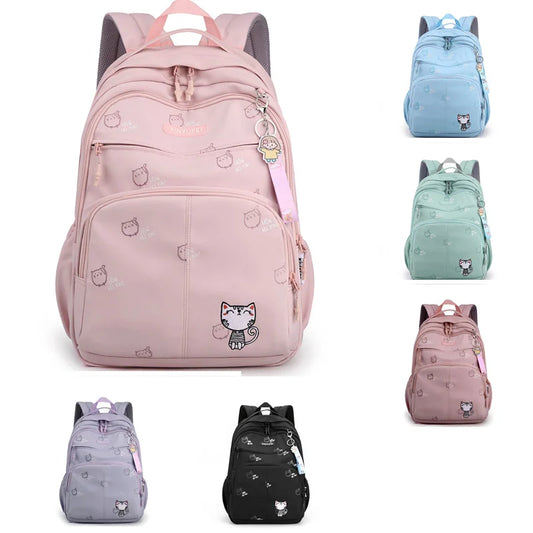 Cute Cat Large Capacity Unisex School Backpack