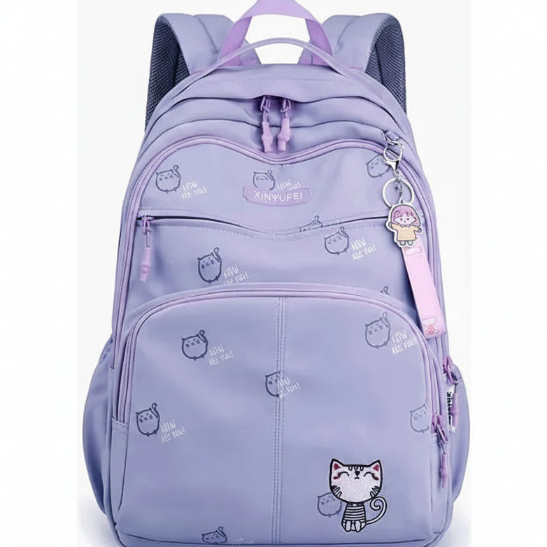 Cute Cat Large Capacity Unisex School Backpack