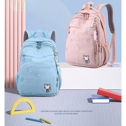 Cute Cat Large Capacity Unisex School Backpack