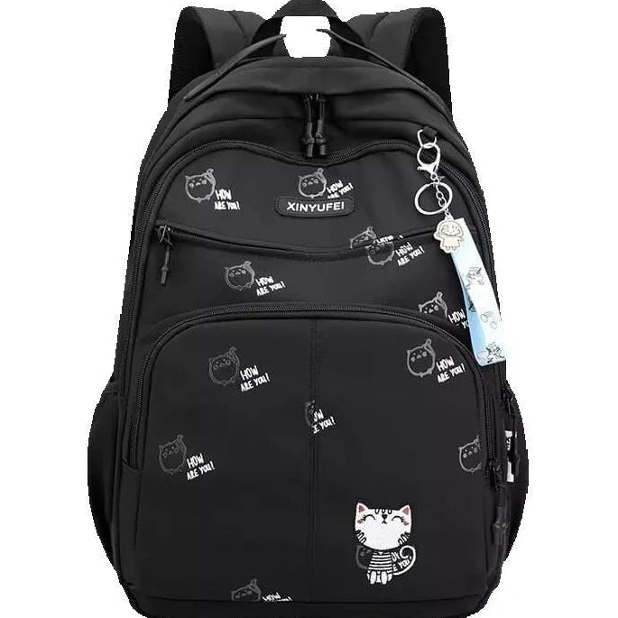 Cute Cat Large Capacity Unisex School Backpack