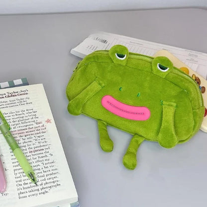 Lazy Frog Plush Mini Pouch