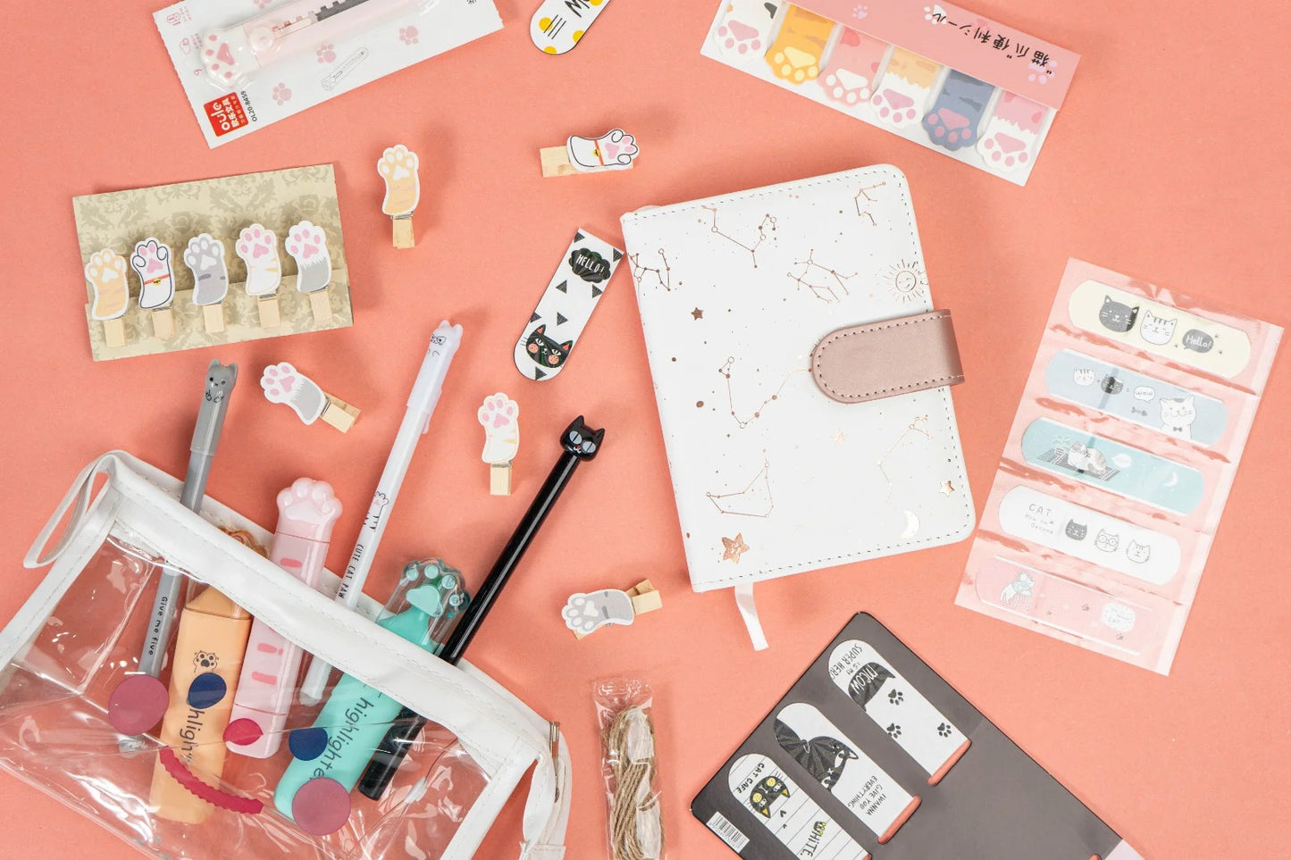 Cute Funky Style Mix Stationery Bundle with Planner