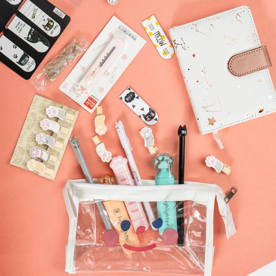 Cute Funky Style Mix Stationery Bundle with Planner