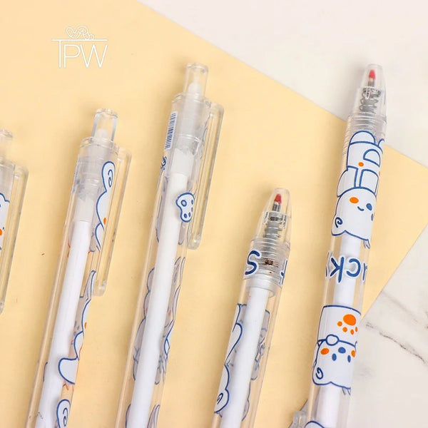 Cute Ice Bear Printed Ball Point - Set Of 5
