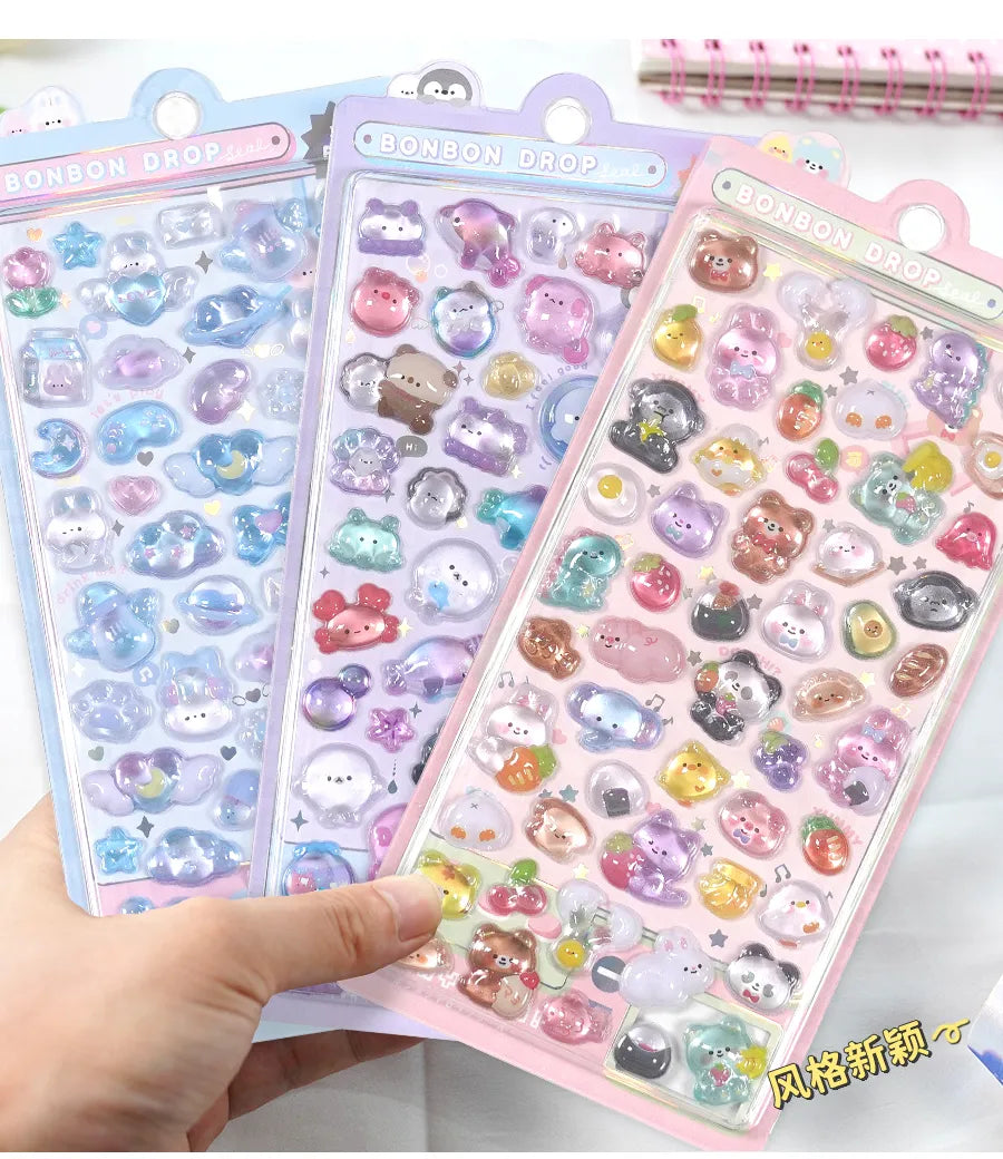 Japanese 3D Puffy Sticker Sheet