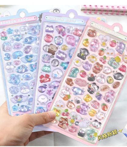 Japanese 3D Puffy Sticker Sheet