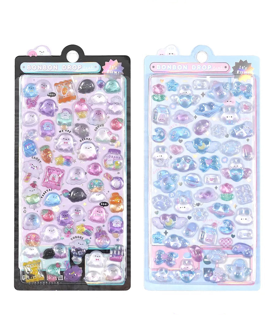 Japanese 3D Puffy Sticker Sheet