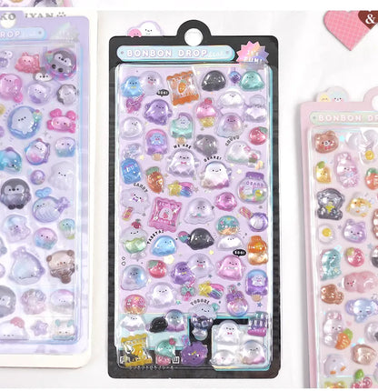 Japanese 3D Puffy Sticker Sheet