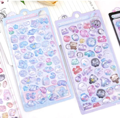 Japanese 3D Puffy Sticker Sheet